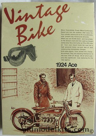 Aoshima 1/16 1924 Ace Motorcycle, AS0004 plastic model kit